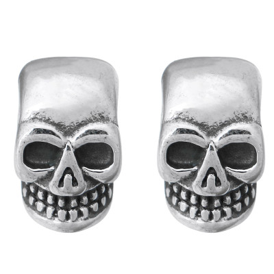 Classic shaped skull skull made of surgical steel