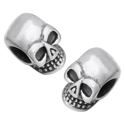 Classic shaped skull skull made of surgical steel