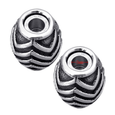 Magnetic closing bead pulling hole 3,2mm from surgical steel