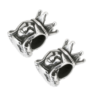 Bead princess with surgical steel crown