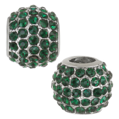 Bead with chatons three color variants surgical steel