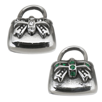 Handbag two color variants surgical steel