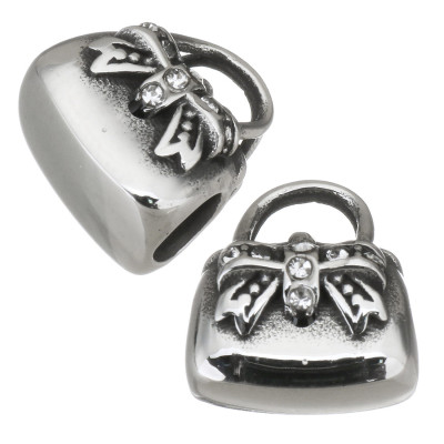 Handbag two color variants surgical steel