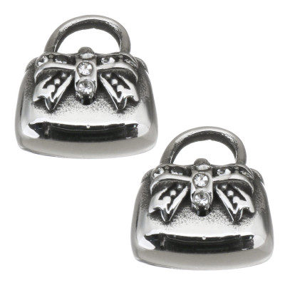 Handbag two color variants surgical steel