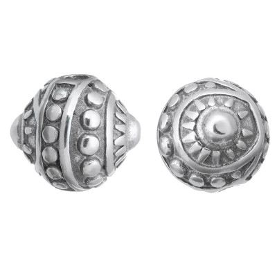 Bead spiral decorating surgical steel