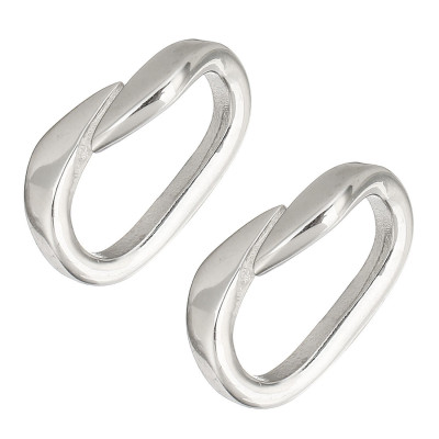 Smooth oval polished made of surgical steel