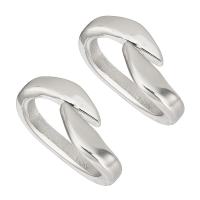 Smooth oval polished made of surgical steel