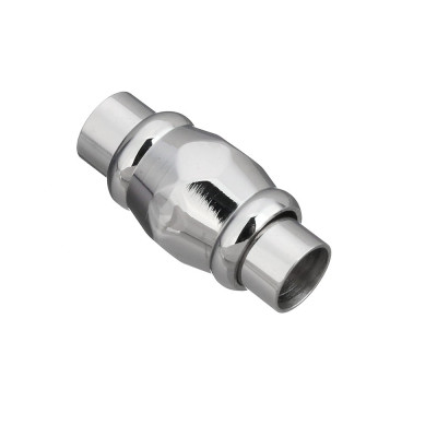 Magnetic closing 5mm shaped stainless steel drawstring