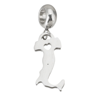 Surgical steel whale pendant