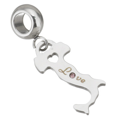 Přívěsek velryba z chirurgické oceli