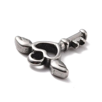 Key chain with surgical steel wings