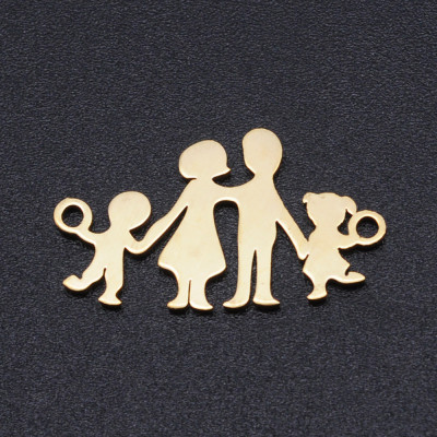 Connector family two children surgical steel two color variants