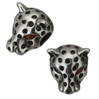 Leopard bead surgical steel