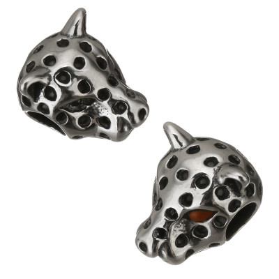 Leopard bead surgical steel