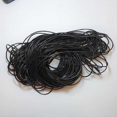 Genuine cowhide strap round diameter 2mm