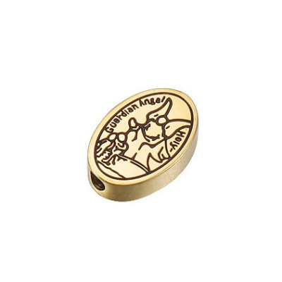 Bead guardian angel surgical steel two color variants