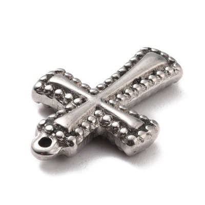 Surgical steel cross pendant