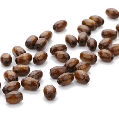 Wooden beads 8 x 5.5mm rice