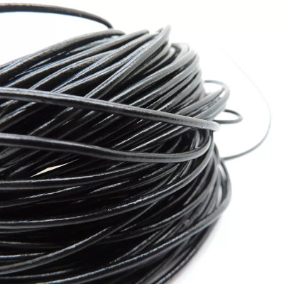 Genuine cowhide strap round diameter 3mm