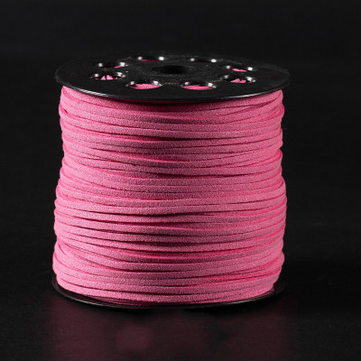 PU cord strip 2.4 mm covered with velvet
