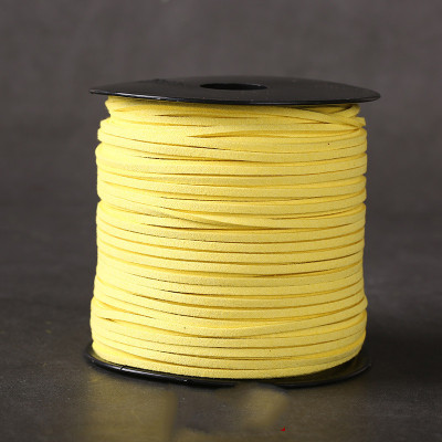 PU cord strip 2.4 mm covered with velvet