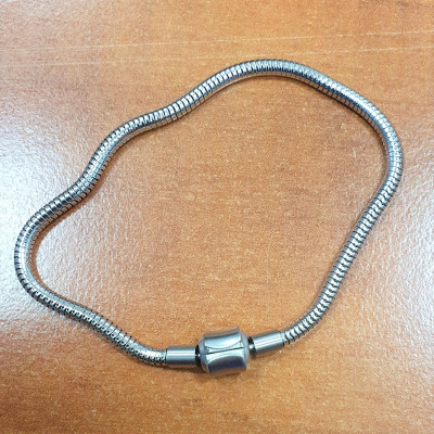 Náramek hadinka s matným zapínáním chirurgická ocel