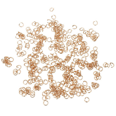 Connecting ring 4 x 0.6 mm ROSE GOLD made of surgical steel open