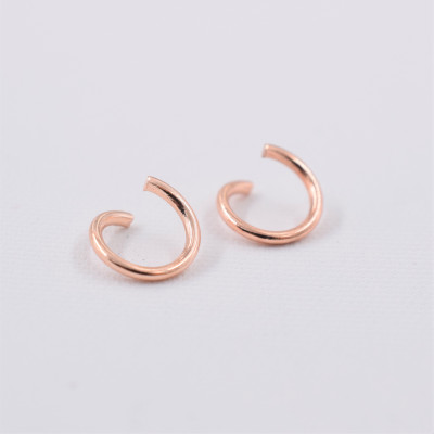 Connecting ring 8 x 0.8mm ROSE GOLD surgical steel open