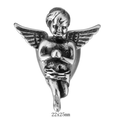 Double end piece made of surgical steel, inner diameter 5mm