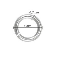 Otevřený spojovací kroužek 5 x 0,7mm