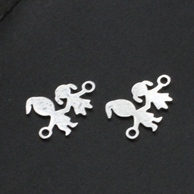 Connector Mom and girl in two color variants made of surgical steel