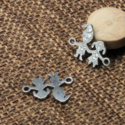 Connector Mom and girl in two color variants made of surgical steel