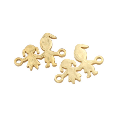 Connector Mom and girl in two color variants made of surgical steel