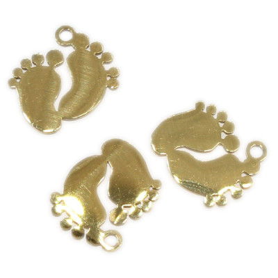 Larger surgical steel pendant in two color variants