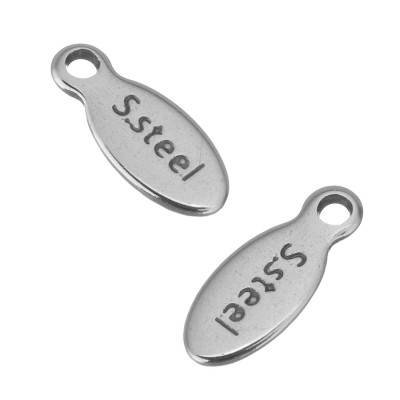 Placička s nápisem S.Stell z chirurgické oceli