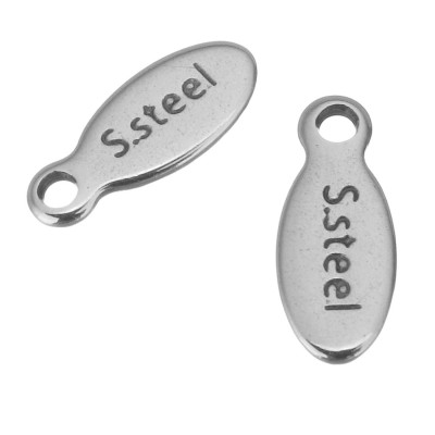 Placička s nápisem S.Stell z chirurgické oceli