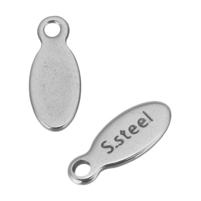 Placička s nápisem S.Stell z chirurgické oceli