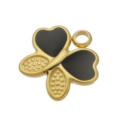 Butterfly pendant in two color combinations made of surgical steel