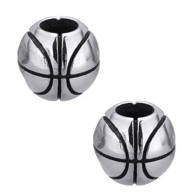 Bead with simple surgical steel ornament