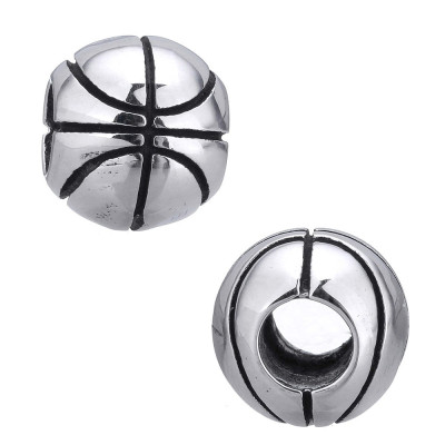 Bead with simple surgical steel ornament