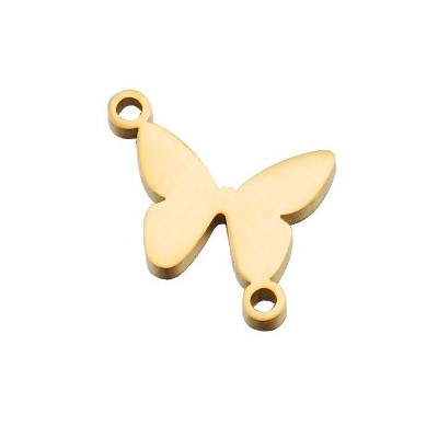 Bow tie connector three color variants surgical steel