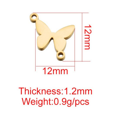 Bow tie connector three color variants surgical steel