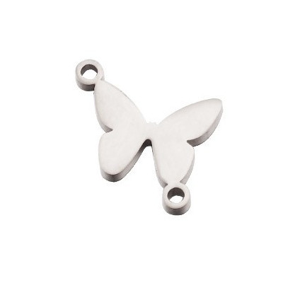 Bow tie connector three color variants surgical steel