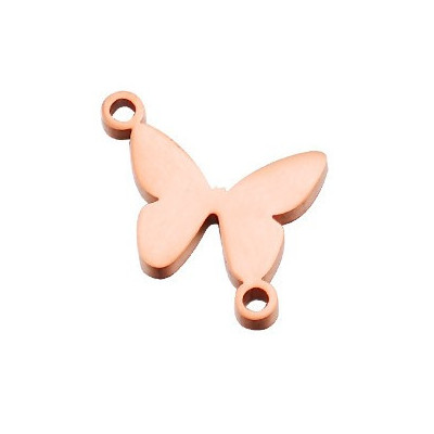 Bow tie connector three color variants surgical steel