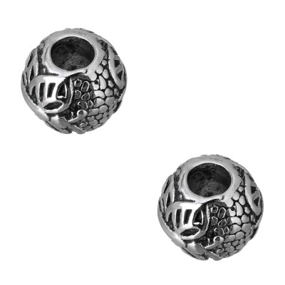 Surgical steel lace butterfly bead