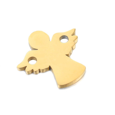 Angel connector, two color options, surgical steel