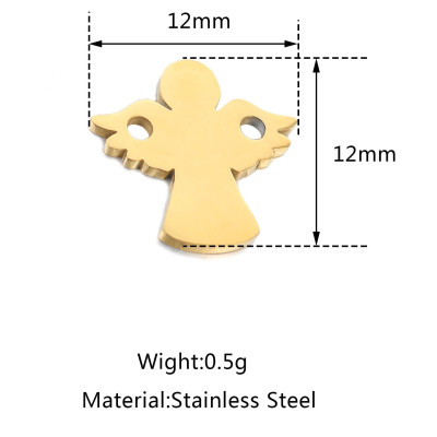 Angel connector, two color options, surgical steel