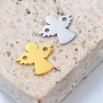 Angel connector, two color options, surgical steel