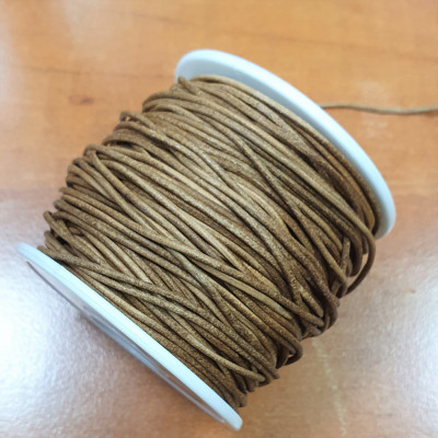 Genuine cowhide strap, round diameter 1.5 mm