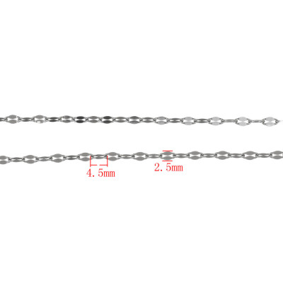Jemná řetízkovina 2,5 x 4mm z chirurgické oceli